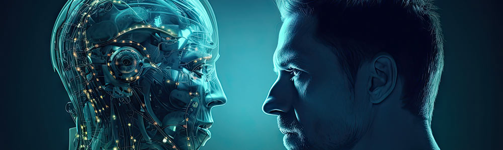 Künstliche Intelligenz (KI) über Pixelwerk